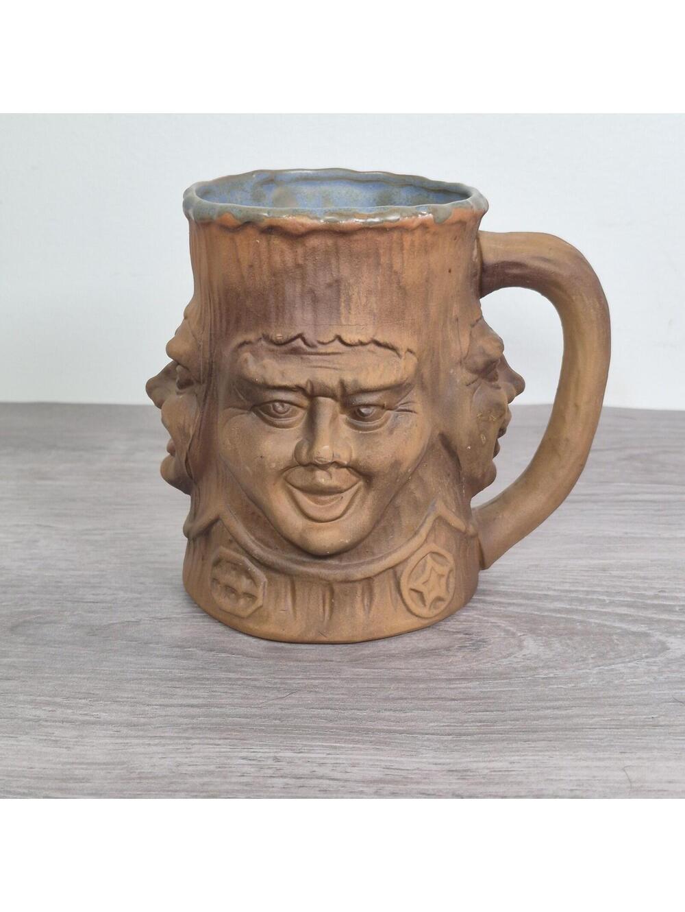 Grumpy's Pottery Faces Mug 3D Figural Humor Beast